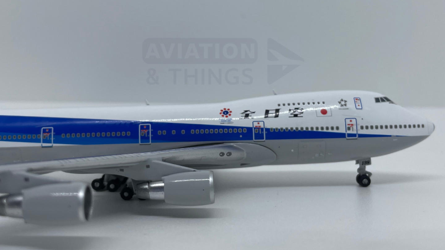All Nippon Airways - ANA Boeing 747-100SR Highly Detailed 1/400 Diecast Aircraft Model