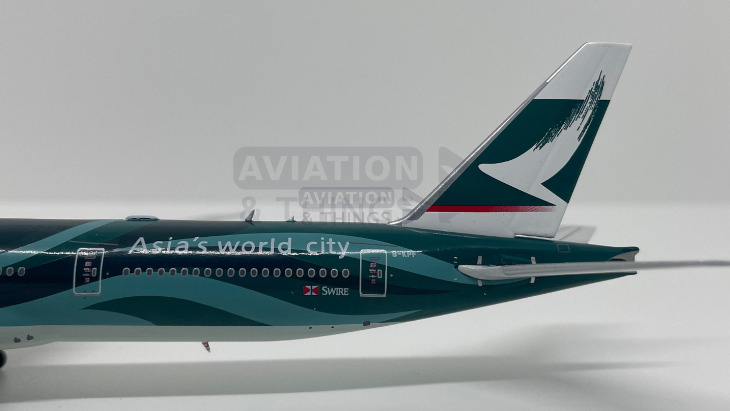Cathay Pacific Airways "Asia's World City 2008" Boeing 777-300ER Highly Detailed Diecast Aircraft Model in 1/400 Scale