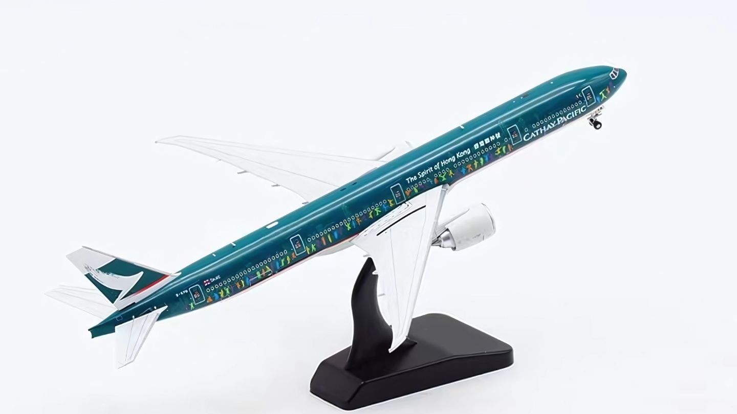 Cathay Pacific Airways "Spirit of Hong Kong" Boeing 777-300ER Highly Detailed 1/400 Diecast Aircraft Model