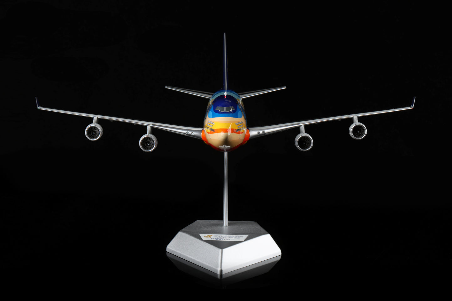 Singapore Airlines Boeing 747-400 "Tropical Mega Top" (9V-SPK) Highly Detailed 1/200 Diecast Aircraft Model