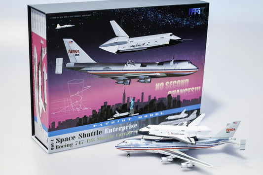 [PRE-ORDER] NASA Boeing 747-123 (SCA) "Polished American Livery" - N905NA and Rockwell Space Shuttle Orbiter "Enterprise" - OV-101 Highly Detailed 1/400 Diecast Aircraft Model