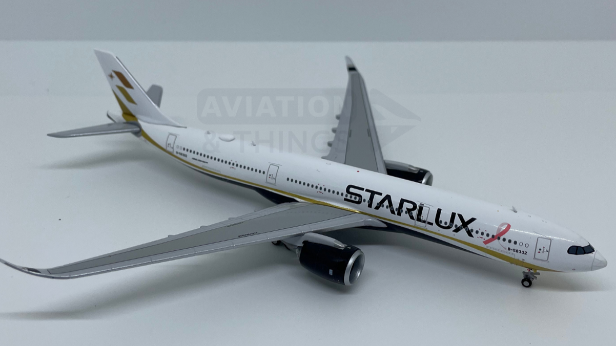 Starlux Airlines (Pink Ribbon) Airbus A330-900NEO Highly Detailed 1/400 Diecast Aircraft Model