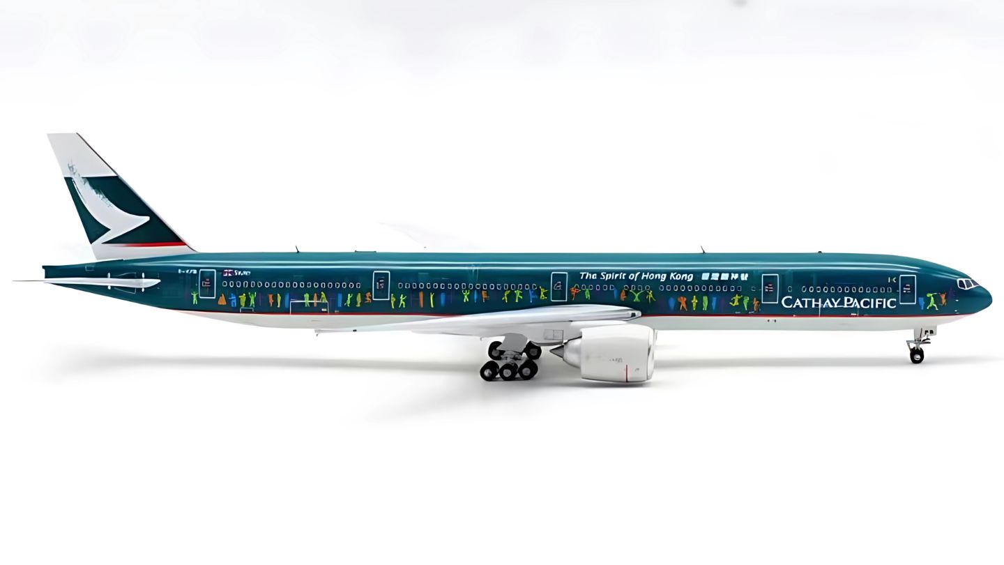 Cathay Pacific Airways "Spirit of Hong Kong" Boeing 777-300ER Highly Detailed 1/400 Diecast Aircraft Model