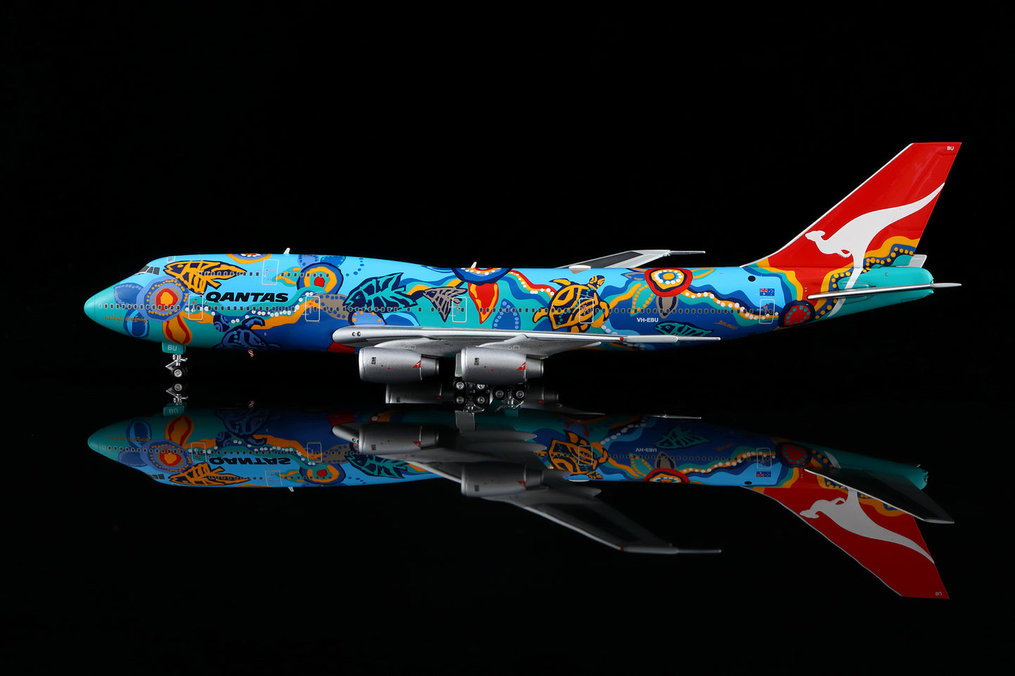 [PRE-ORDER] Qantas Airways Boeing 747-300 "Nalanji Dreaming - VH-EBU" Highly Detailed 1/400 Diecast Aircraft Model