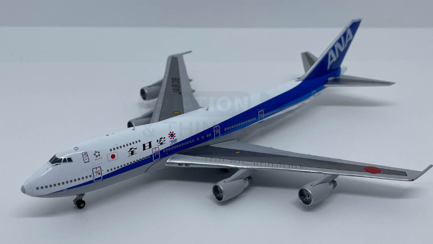 All Nippon Airways - ANA Boeing 747-100SR Highly Detailed 1/400 Diecast Aircraft Model