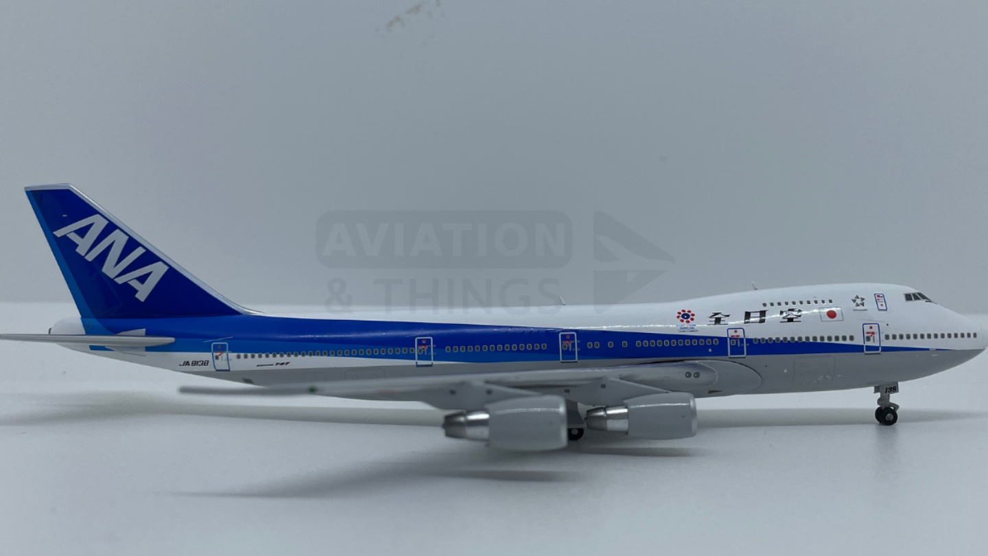 All Nippon Airways - ANA Boeing 747-100SR Highly Detailed 1/400 Diecast Aircraft Model