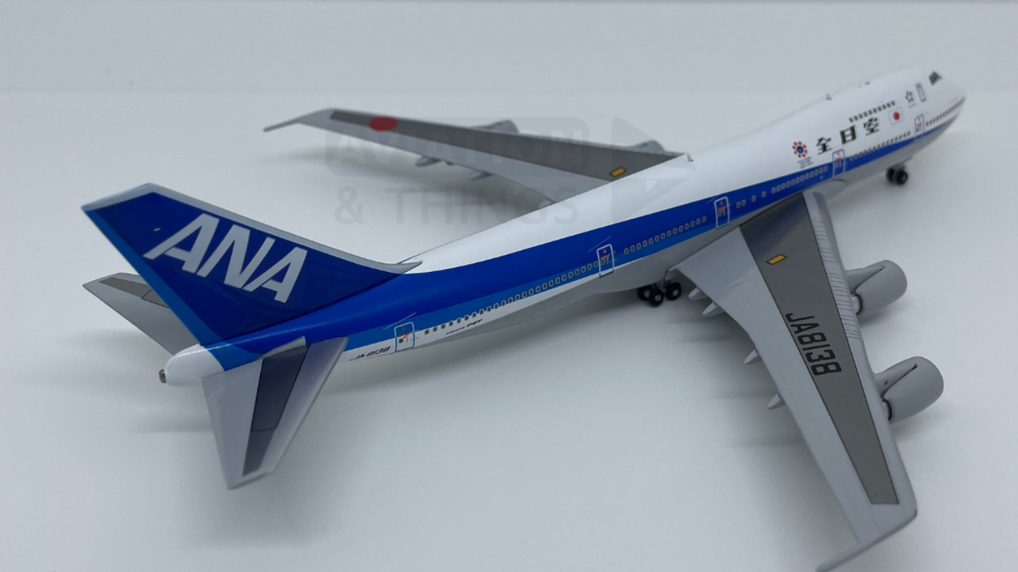 All Nippon Airways - ANA Boeing 747-100SR Highly Detailed 1/400 Diecast Aircraft Model
