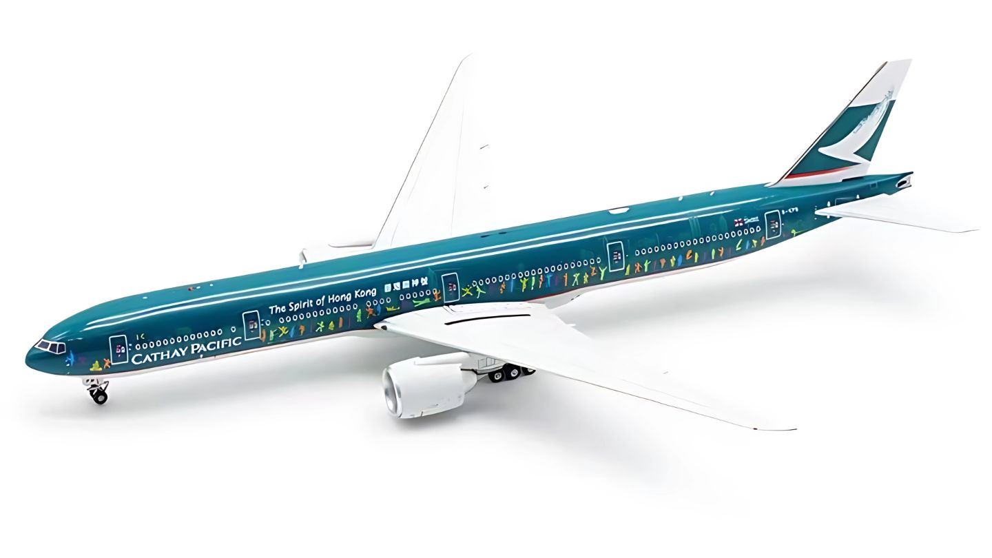 Cathay Pacific Airways "Spirit of Hong Kong" Boeing 777-300ER Highly Detailed 1/400 Diecast Aircraft Model