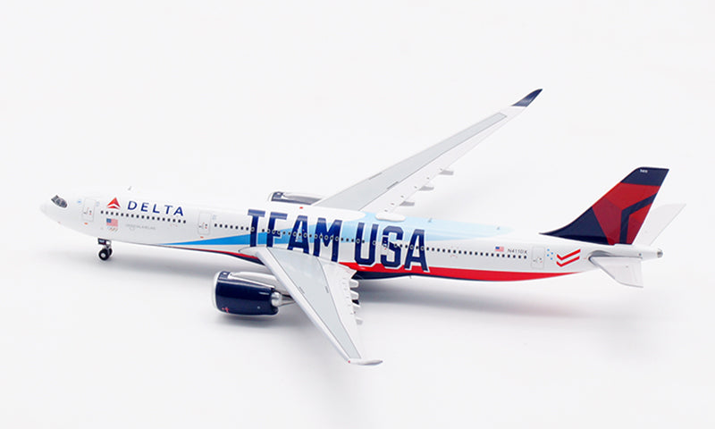 Delta Airlines "Team USA" Airbus A330-900NEO Highly Detailed Diecast Aircraft Model in 1/400 Scale
