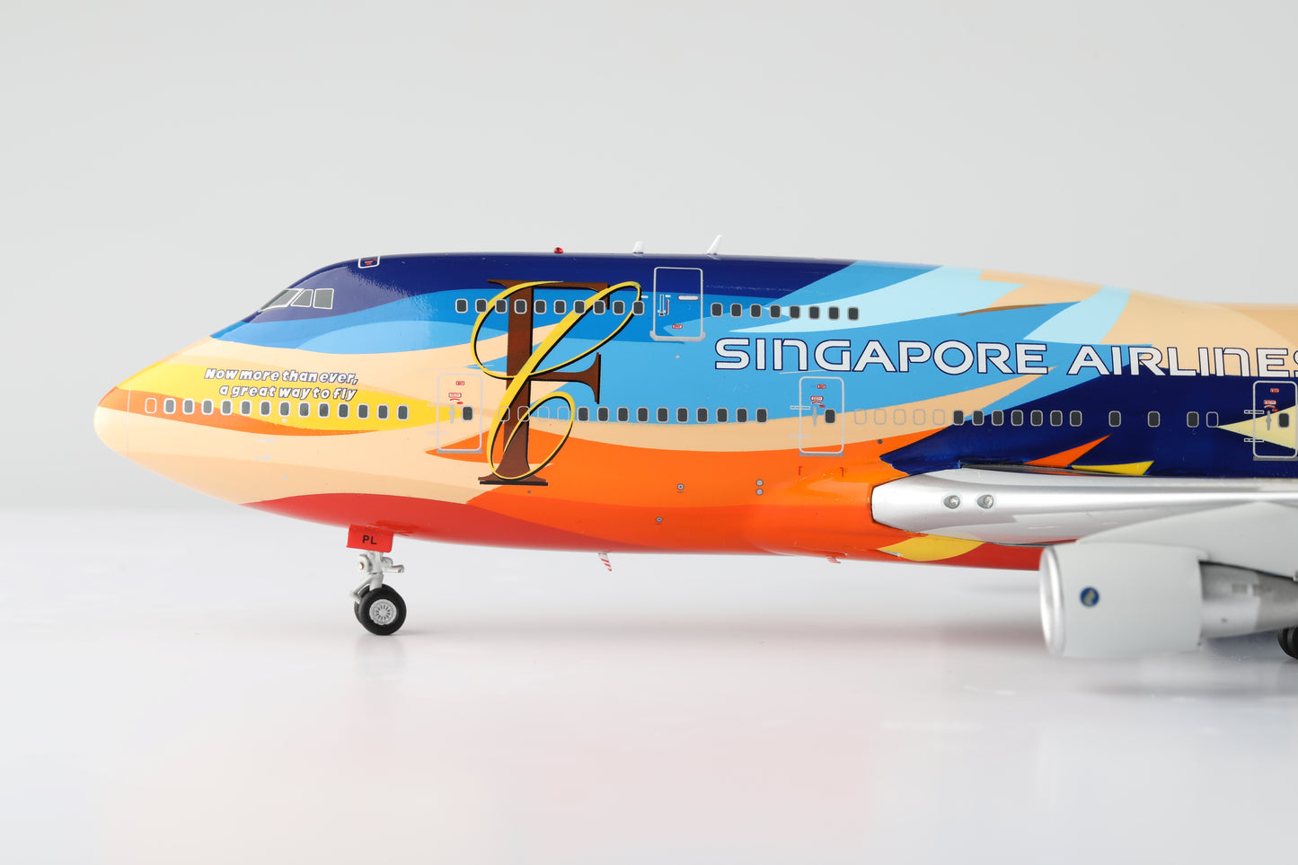 Singapore Airlines "Tropical Mega Top" Boeing 747-400 Highly Detailed 1/200 Diecast Aircraft Model
