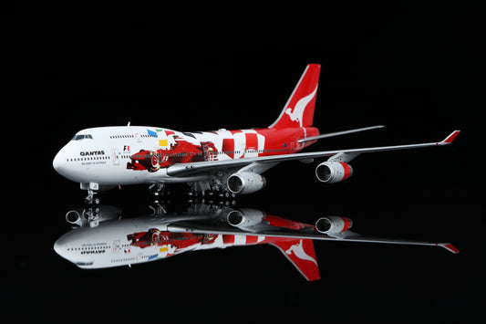 [PRE-ORDER] Qantas Airways Boeing 747-400 "F1 2000 Australian Grand Prix" Highly Detailed 1/400 Diecast Aircraft Model