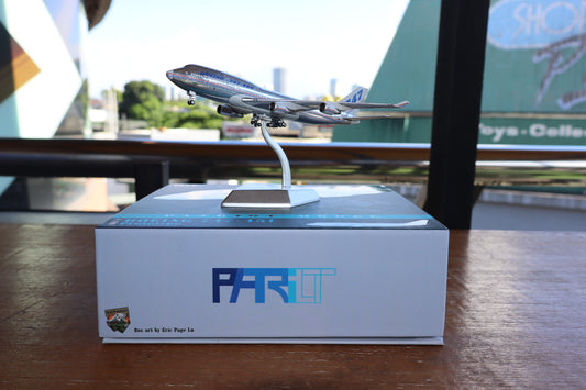 The Boeing Company Boeing 747-400 "Prototype - Chrome Livery" Highly Detailed Diecast Aircraft Model in 1/400 Scale