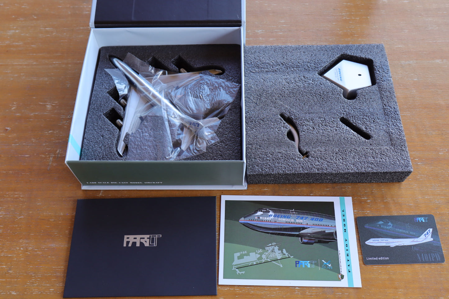 The Boeing Company Boeing 747-400 "Prototype - Chrome Livery" Highly Detailed Diecast Aircraft Model in 1/400 Scale