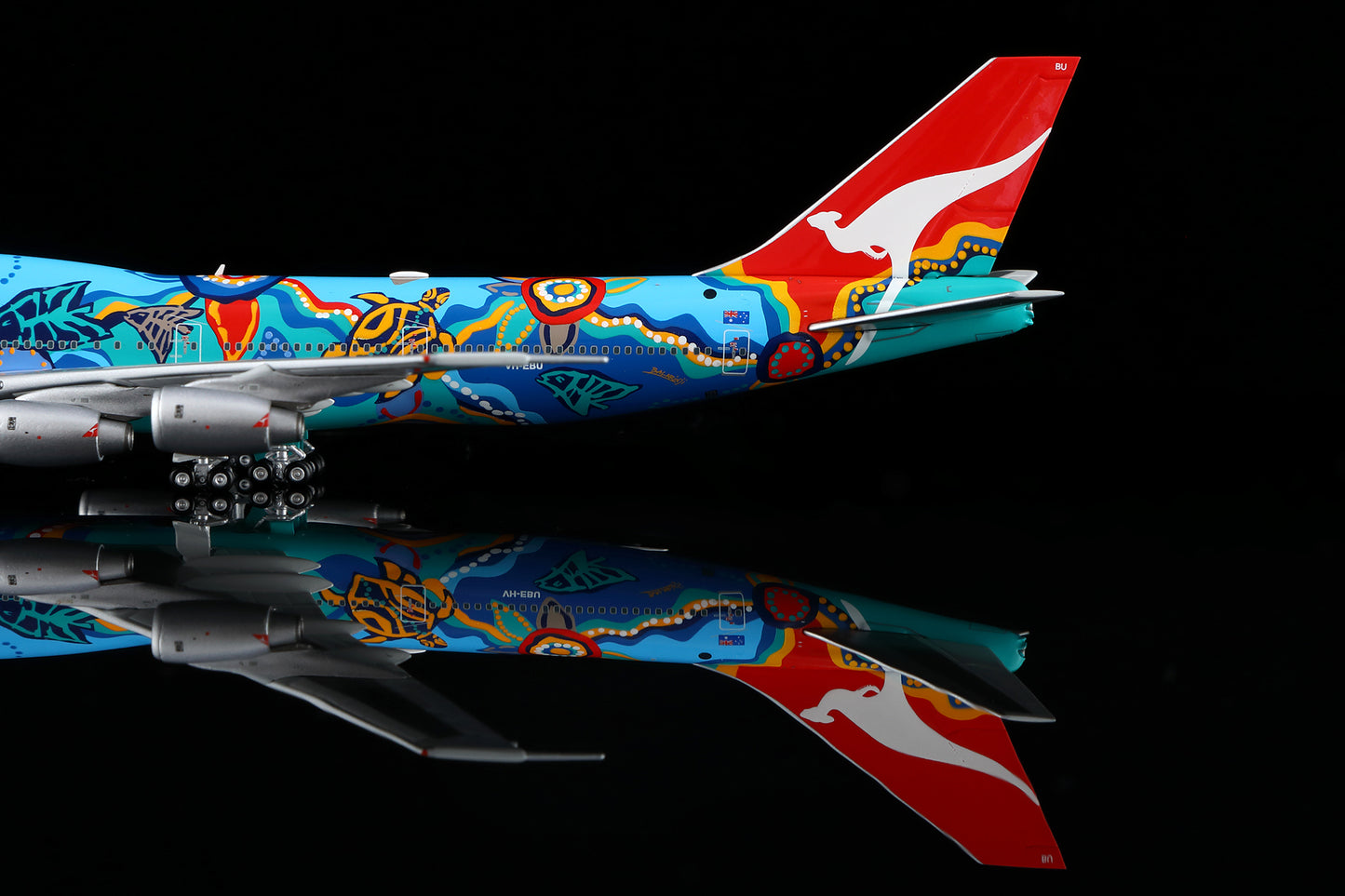 [PRE-ORDER] Qantas Airways Boeing 747-300 "Nalanji Dreaming - VH-EBU" Highly Detailed 1/400 Diecast Aircraft Model