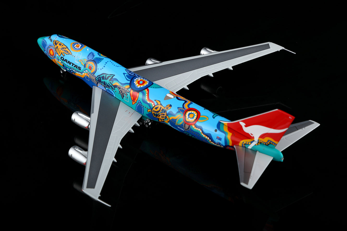 [PRE-ORDER] Qantas Airways Boeing 747-300 "Nalanji Dreaming - VH-EBU" Highly Detailed 1/400 Diecast Aircraft Model