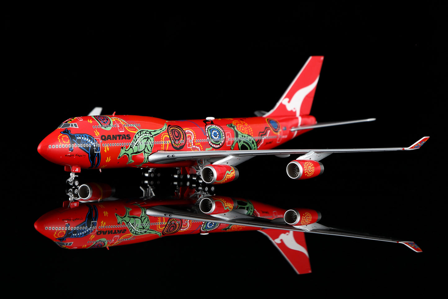 [PRE-ORDER] Qantas Airways Boeing 747-400 "Wunala Dreaming - VH-OJB" Highly Detailed 1/400 Diecast Aircraft Model