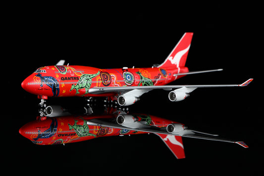 [PRE-ORDER] Qantas Airways Boeing 747-400 "Wunala Dreaming - VH-OEJ" Highly Detailed 1/400 Diecast Aircraft Model