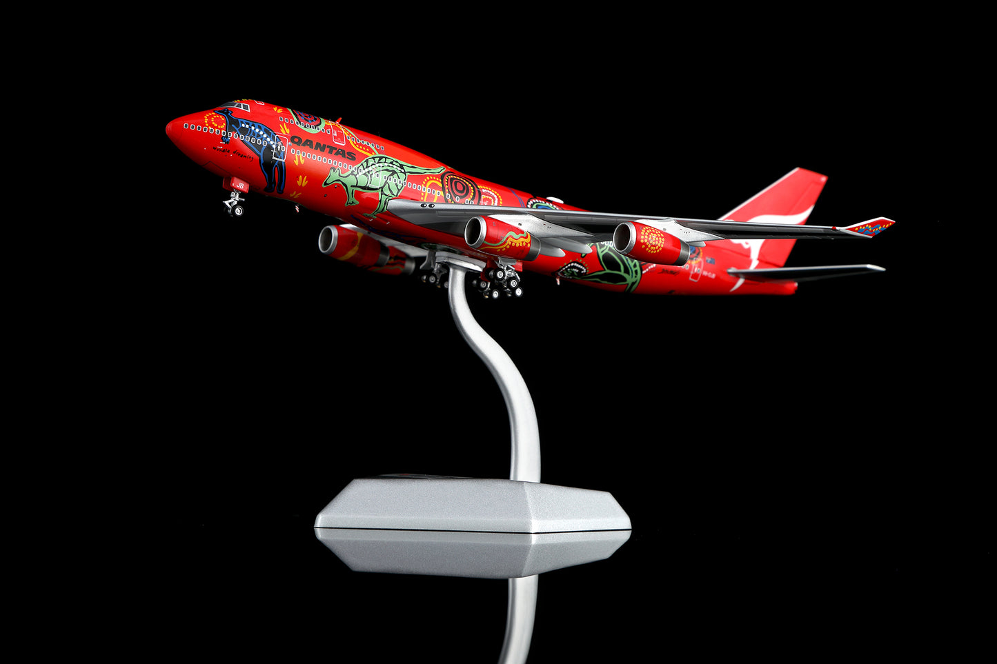 [PRE-ORDER] Qantas Airways Boeing 747-400 "Wunala Dreaming - VH-OJB" Highly Detailed 1/400 Diecast Aircraft Model