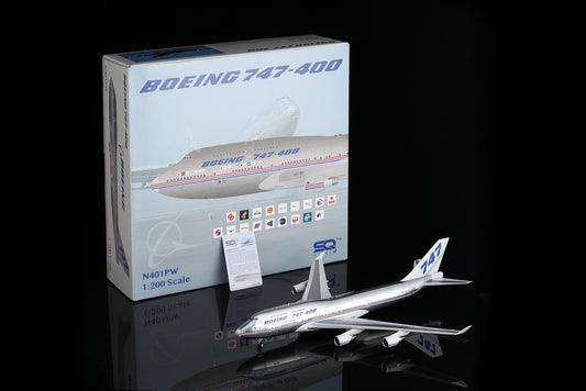 [PRE-ORDER] The Boeing Company Boeing 747-400 "Prototype - Chrome Livery" Highly Detailed Diecast Aircraft Model in 1/200 Scale