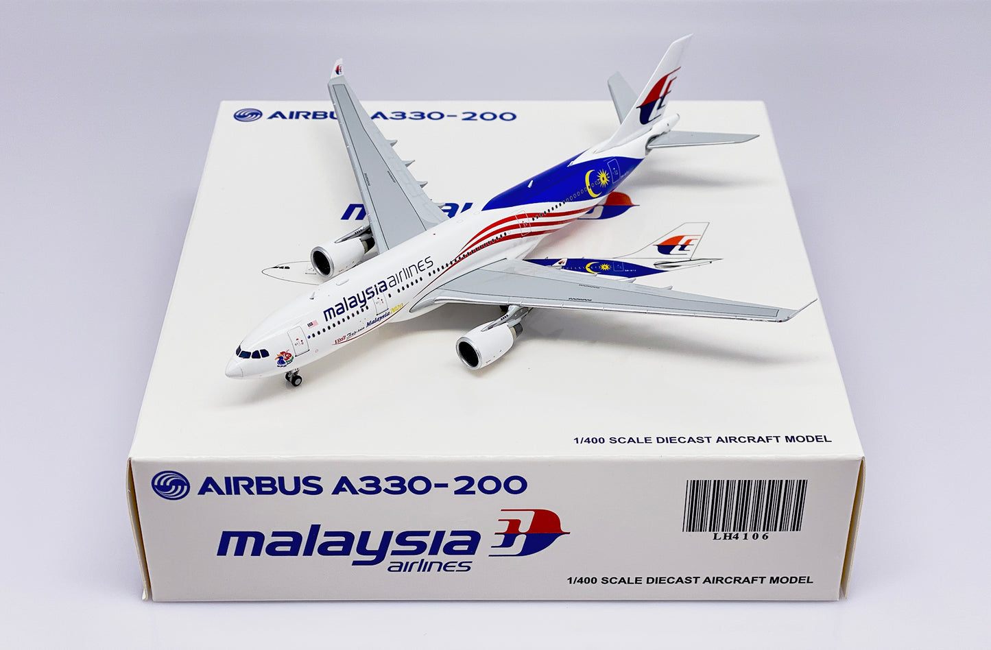 Malaysian Airlines "Negaraku" Airbus A330-200 Highly Detailed 1/400 Diecast Aircraft Model