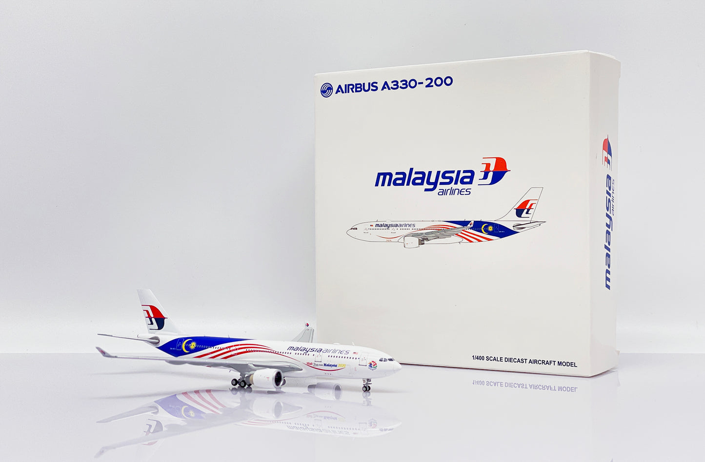 Malaysian Airlines "Negaraku" Airbus A330-200 Highly Detailed 1/400 Diecast Aircraft Model