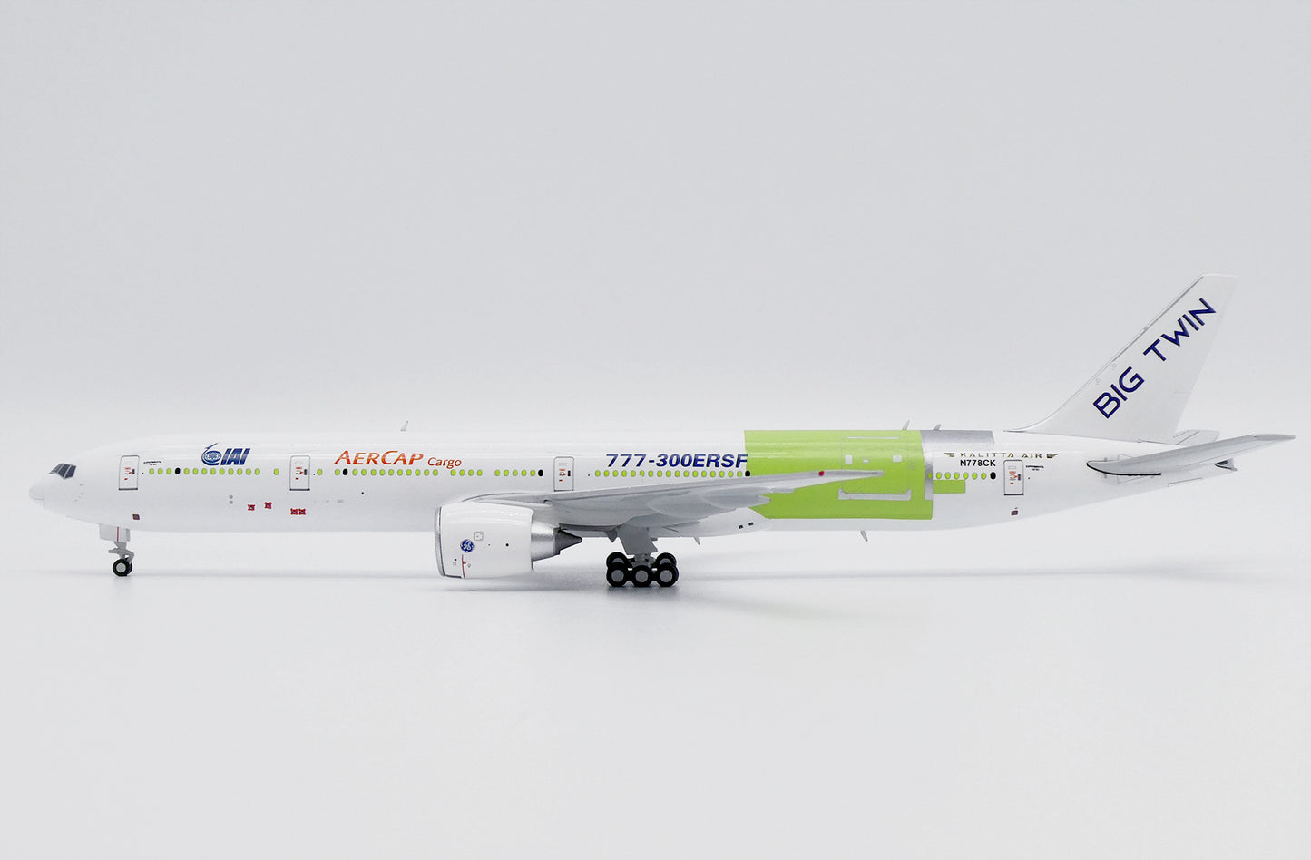 AerCap / Kalitta Cargo (Experimental - Roll Out) Boeing 777-300ERSF Highly Detailed 1/400 Diecast Aircraft Model