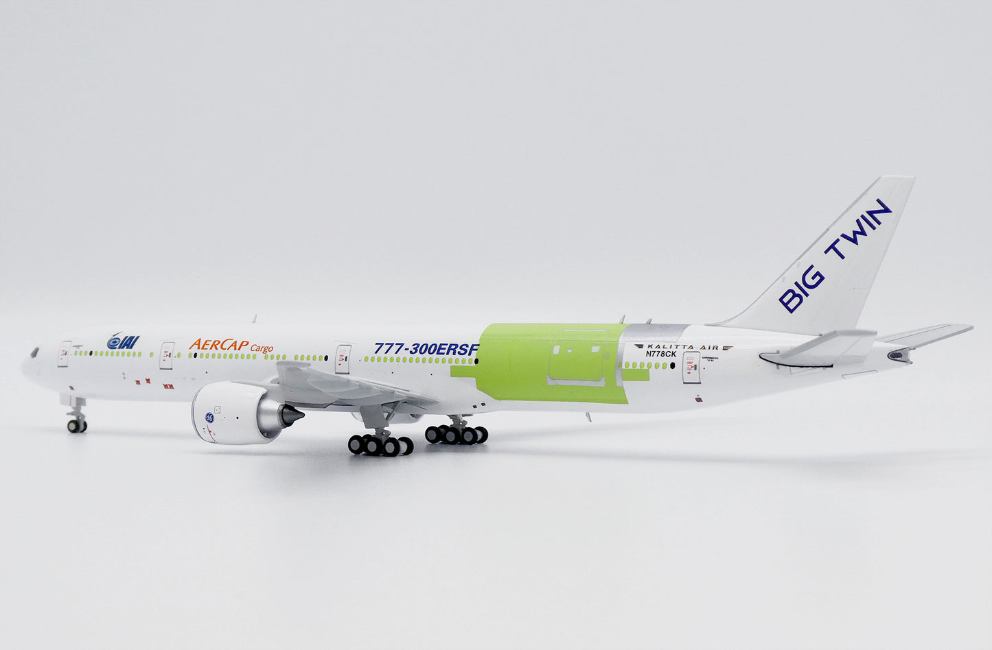 AerCap / Kalitta Cargo (Experimental - Roll Out) Boeing 777-300ERSF Highly Detailed 1/400 Diecast Aircraft Model