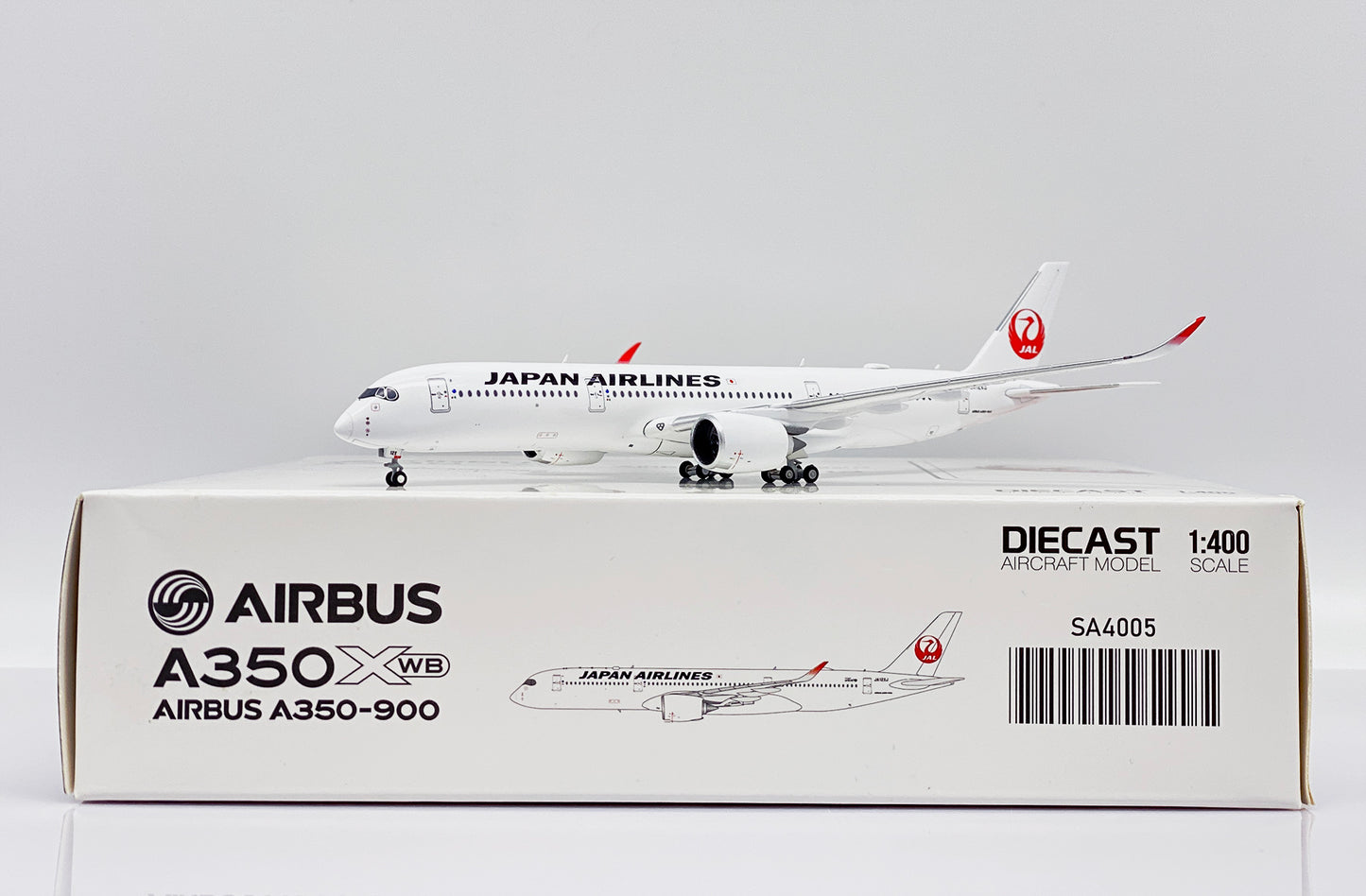 Japan Airlines Airbus A350-900XWB Highly Detailed 1/400 Diecast Aircraft Model