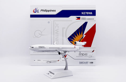 Philippine Airlines McDonnell Douglas MD-11(ER) Highly Detailed Diecast Aircraft Model in 1/200 Scale